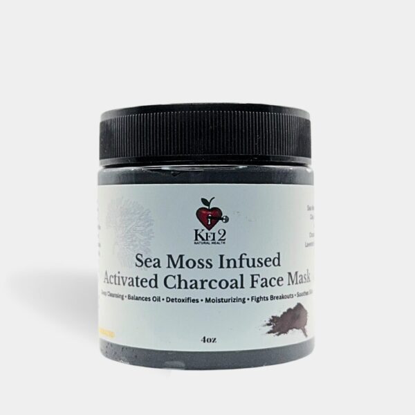 Sea Moss Activated Charcoal Face Mask – Deep Cleansing & Detoxifying Skincare